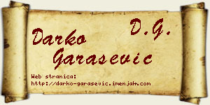 Darko Garašević vizit kartica
